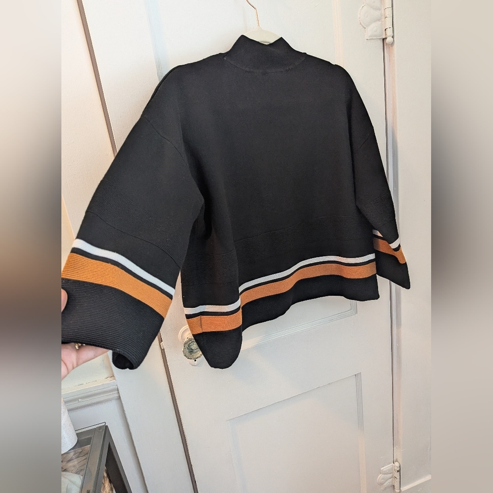 Hobbs London Black Mock Neck Sweater - Size L - Picture 11 of 12